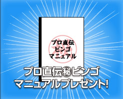 プロ直伝マル秘ビンゴマニュアルプレゼント